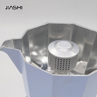 JIASHI อลูมิเนียม Moka Pot Splash Cover
เครื่องชงกาแฟพร้อมวาล์วน้ำอลูมิเนียม
อุปกรณ์เสริมหม้อกาแฟ Moka Pot ป้องกันการสั่น