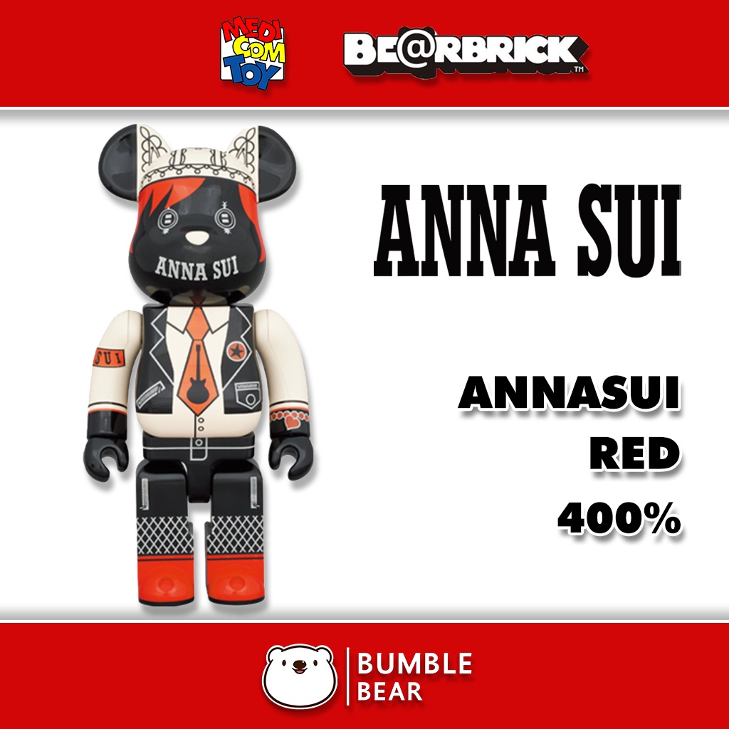 Be@rbrick Anna Sui Red & Beige 1000% Collectible Figure by