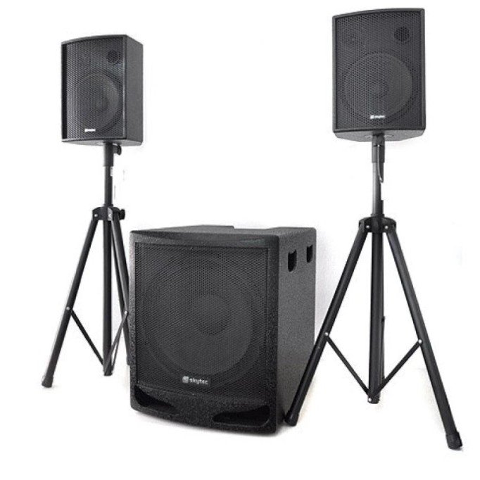 ขาตั้งลําโพง-ปรับระดับ-ขาตั้งลําโพงกลางแจ้ง-พับขาเก็บได้-speaker-stand-แพ็ค-2ตัว