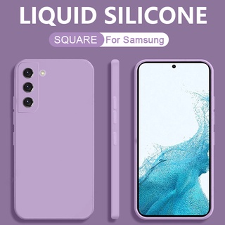 เคสมือถือ ซิลิโคน แบบนิ่ม ขอบเหลี่ยม สำหรับ Samsung Galaxy S20 S21 Plus Note 10 20 Ultra