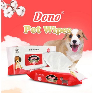 สินค้า ทิชชู่เปียก Petsoft 100แผ่น/ Dono 80แผ่น ทิชชู่เปียก ทิชชู่หมา ผ้าเปียก เช็ดหู เช็ดหน้า เช็ดตัวแมว/สุนัข