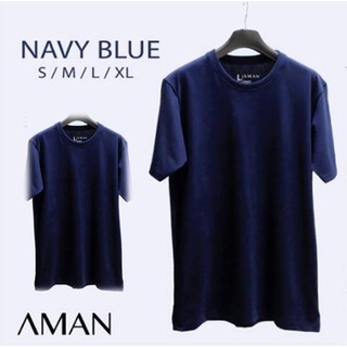 By AMAN Cotton 100% (นุ่มพิเศษ) NAVY BLUE  SIZE S / 2 ตัว