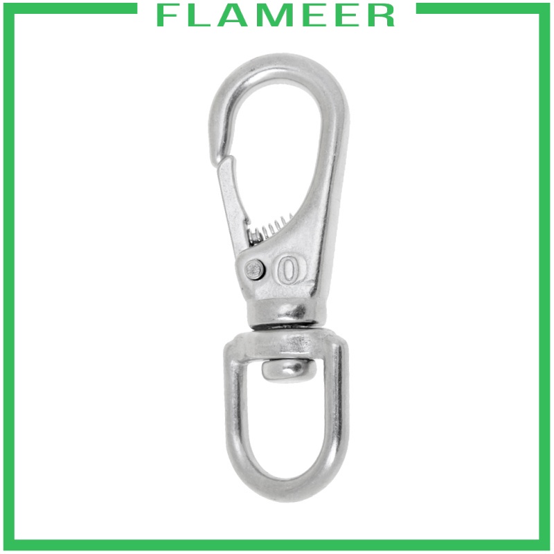 รูปภาพของ304 Stainless Steel Marine Boat Swivel Eye Quick Spring Snap Hook 0 65mmลองเช็คราคา