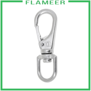 สินค้า [FLAMEER] 304 Stainless Steel Marine Boat Swivel Eye Quick Spring Snap Hook 0# 65mm