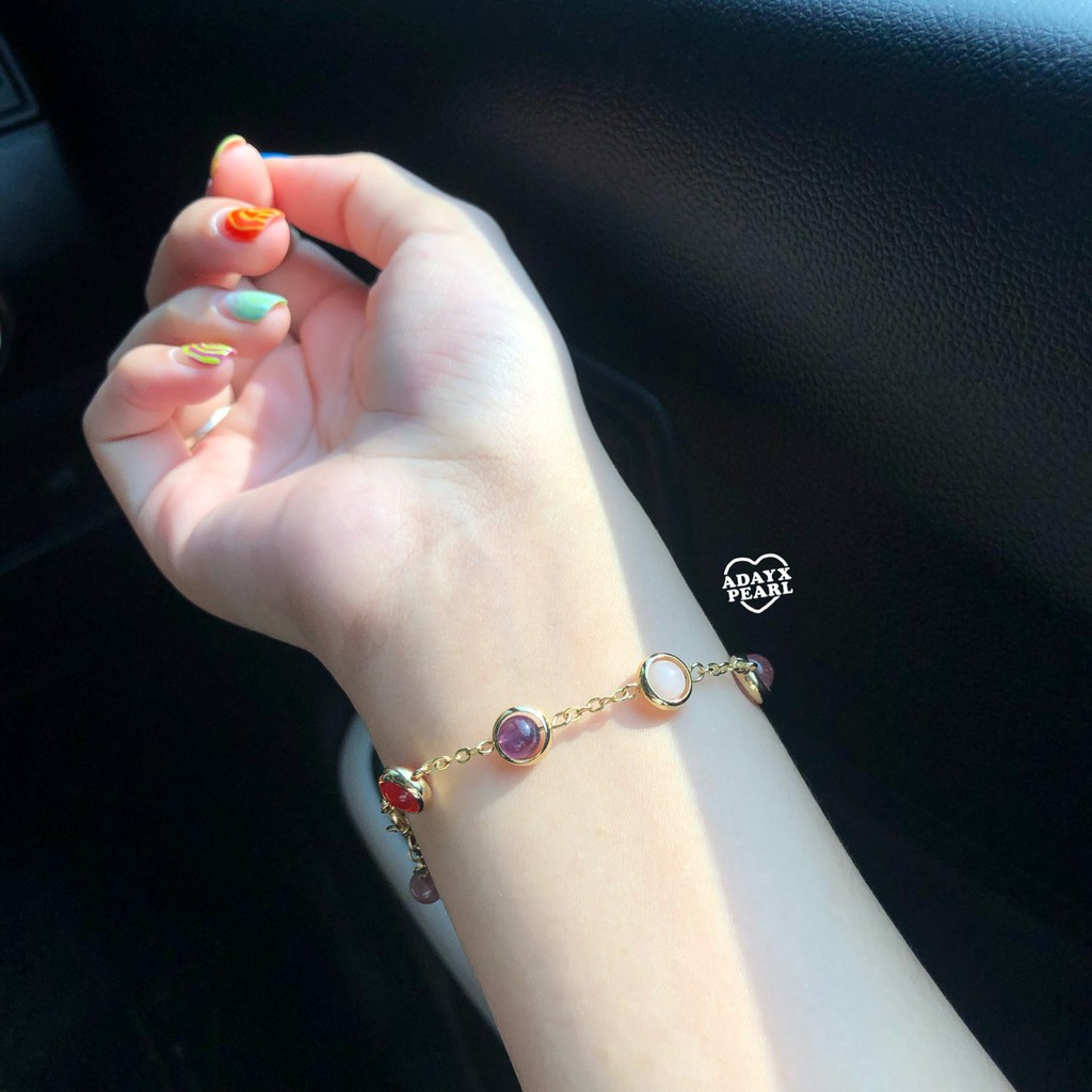 ภาพหน้าปกสินค้าสร้อยข้อมือหินนำโชค เสริมดวงรวมๆ จากร้าน adayxpearl.official บน Shopee