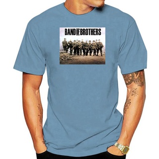 ใหม่ เสื้อยืดผ้าฝ้าย พิมพ์ลาย Band of Brothers Tom Hanks สีดํา ไซซ์ S ถึง XXLสามารถปรับแต่งได้