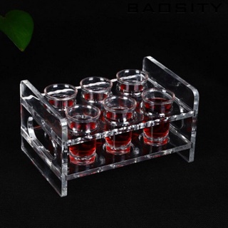 [Baosity*] ถาดอะคริลิคใสสําหรับวางแก้วเครื่องดื่มวิสกี้ 6 หลุม