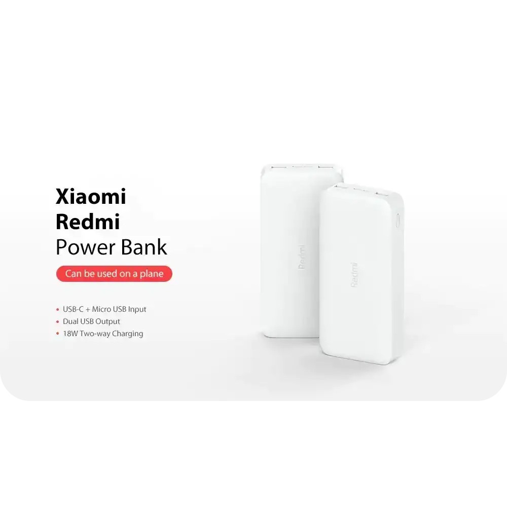 ภาพสินค้าXiaomi Mi 20000mAh Redmi  18W Fast Charge Power Bank-Xiaomi Mi 10000mAh Redmi Power Bank Whiteแบตเตอรี่สำรอง จากร้าน ninimoblie บน Shopee ภาพที่ 4