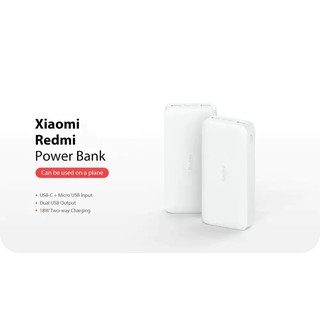 ภาพขนาดย่อของภาพหน้าปกสินค้าXiaomi Mi 20000mAh Redmi  18W Fast Charge Power Bank-Xiaomi Mi 10000mAh Redmi Power Bank Whiteแบตเตอรี่สำรอง จากร้าน ninimoblie บน Shopee ภาพที่ 4