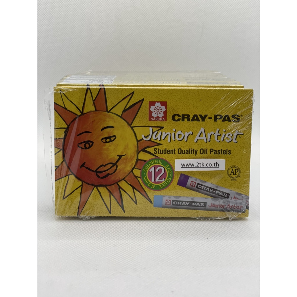 สีชอร์ค-ซากุระ-12-สี-junior-artist-cray-pas-สีชอร์คพระอาทิตย์