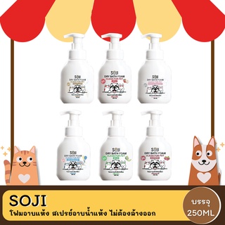 SOJI โฟมอาบแห้ง สเปรย์อาบน้ำแห้ง ไม่ต้องล้างออก  250 ML