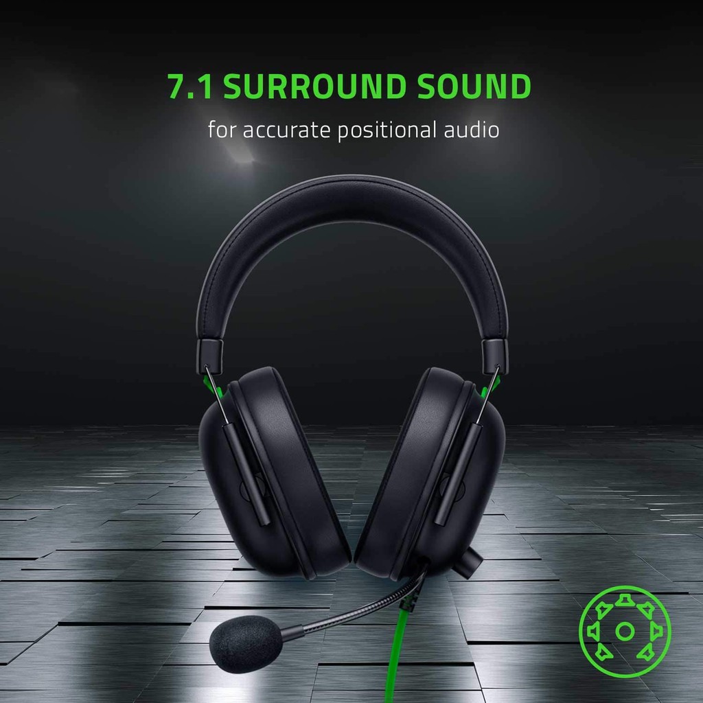 ภาพสินค้าRazer BlackShark V2 X HyperClear Cardioid Mic Noise Cancellation 7.1 Surround Sound Gaming Headphones (หูฟังเกมมิ่ง) จากร้าน razer.official.store บน Shopee ภาพที่ 3