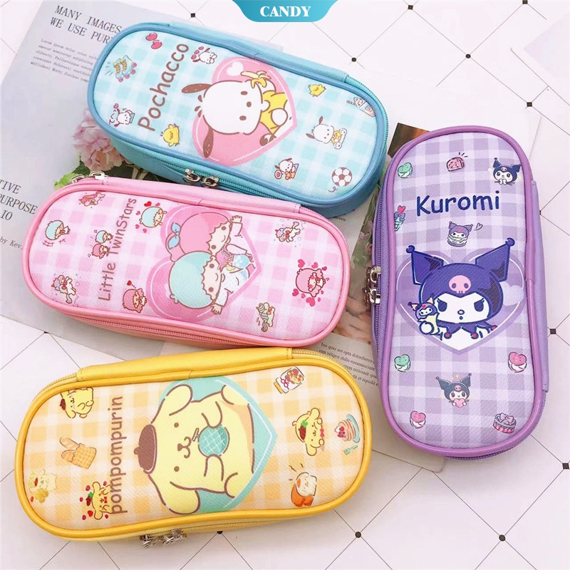 sanrio-กระเป๋าดินสอ-ลายการ์ตูนอนิเมะ-kulomi-hello-kitty-cinnamoroll-น่ารัก-เหมาะกับของขวัญ-สําหรับเด็กนักเรียน-can