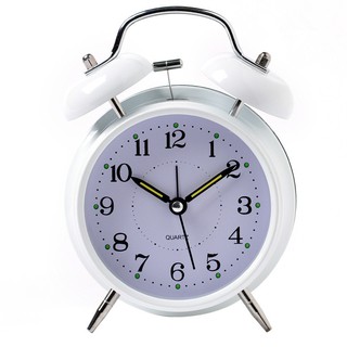 ภาพขนาดย่อของภาพหน้าปกสินค้านาฬิกาปลุก นาฬิกาตั้งโต๊ะเสียงกระดิ่ง รุ่น4นิ้ว จากร้าน kinskybin บน Shopee