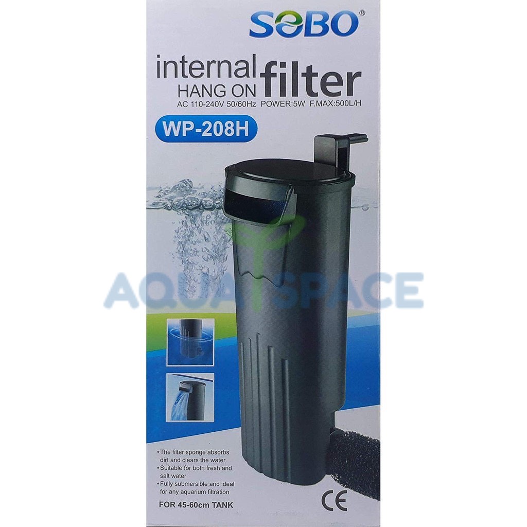 sobo-wp-208h-กรองใน-สำหรับกรองน้ำให้ใสสะอาด-เหมาะสำหรับ-ตู้ปลา-อ่างเลี้ยงปลา-เลี้ยงเต่า-เลี้ยงกุ้ง-เลี้ยงตะพาบ-กรองน้ำ