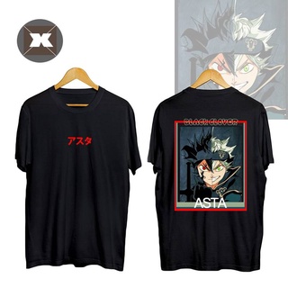 Black Clover - Asta T-shirt Short Sleeve Fashion Cal Tops Loose Round Neck Tee Shirt AnimeS-5XL