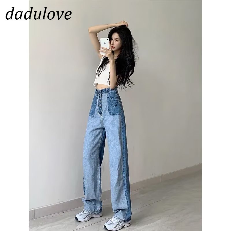 dadulove-new-retro-multi-button-stitching-jeans-high-waist-loose-wide-leg-pants-fashion-womens-clothing