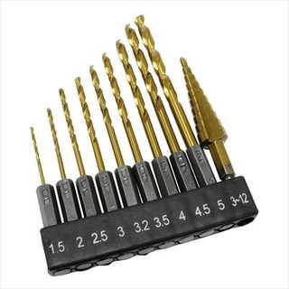 ชุดดอกสว่าน 10 ชิ้น ( Hex Shank Drill Bit 10Pc Set )
