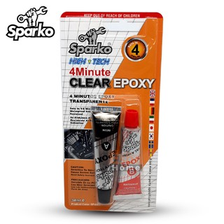น้ำยาซีเมนต์เหล็ก 2*34มล. SP4002-2 SPARKO สีใสแห้งเร็ว