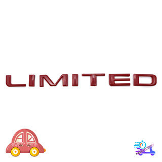 โลโก้ "LIMITED" สูง2.3เซน สีแดง Toyota, Ford, Mitsubishi, Mazda, Nissan, Isuzu  Hilux Ranger L200 Frontier D-Max