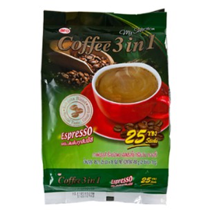 เอโร่ กาแฟ 3อิน1 เอสเพรสโซ๋ ขนาด 18กรัม ยกแพ็ค 25ซอง ESPRESSO ARO COFFEE 3in1