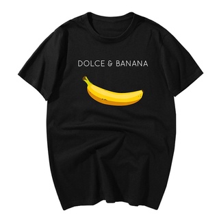 2022 New DIY style T-Shirts Dolce &amp; Banana Print T-Shirt Men O-Neck Short Sleeve Cute Cartoon T Shirt Spot goods