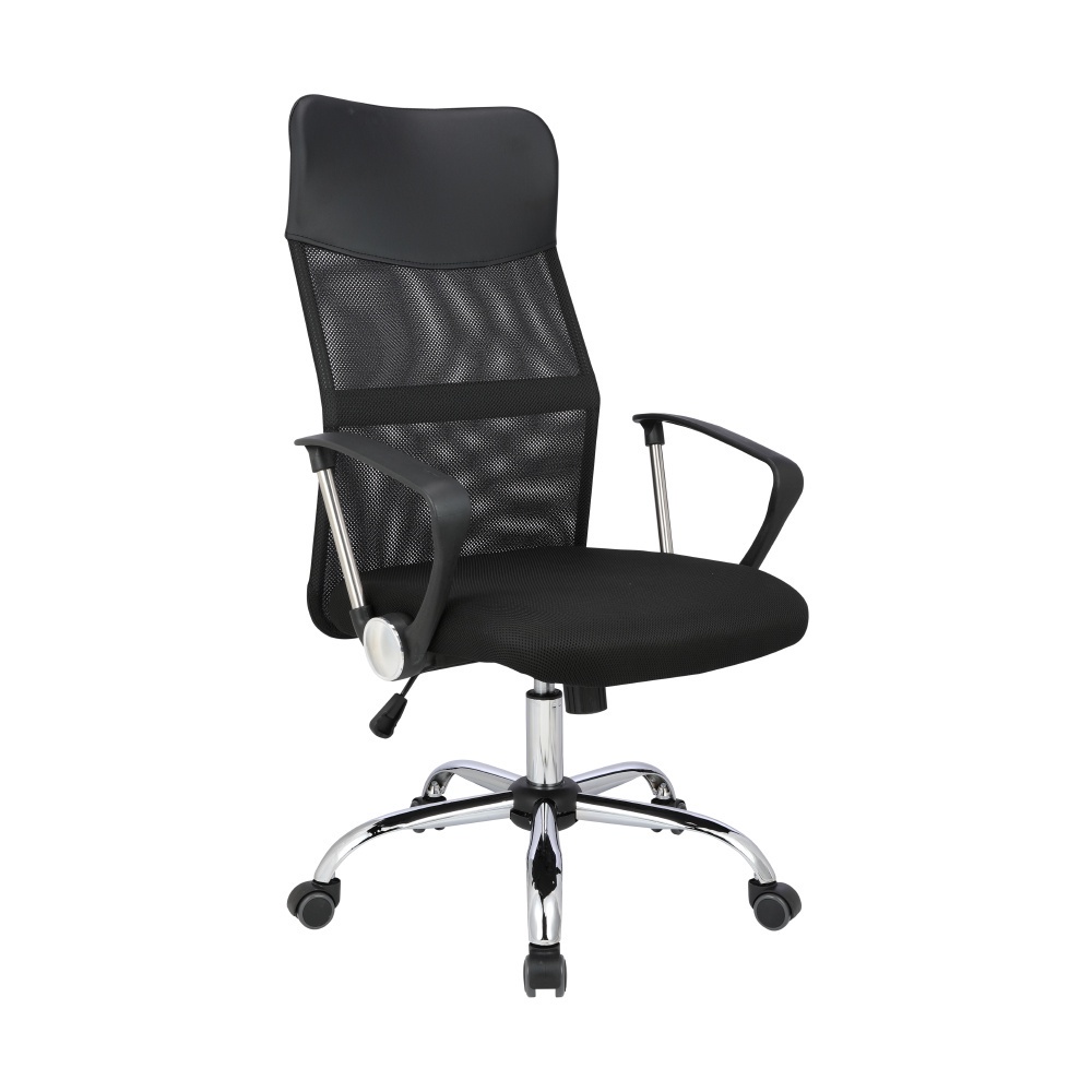 INDEX LIVING MALL เก้าอี้ทำงานเพื่อสุขภาพ  Ergonomic ระบายอากาศดีเยี่ยม เก้าอี้สำนักงาน พนักพิงสูง รุ่น สเปซแมน - สีดำ เก้าอี้สีดำ ปรับระดับขึ้นลงด้วย Gas Lift