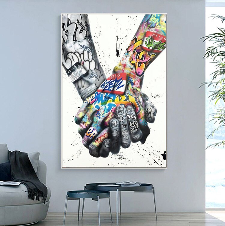 street-graffiti-art-canvas-lover-hands-art-wall-posters-prints-in-spiration-picture-for-living-room-decor-unframed