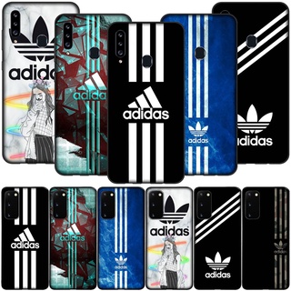 SAMSUNG ADIDAS เคสโทรศัพท์ซิลิโคนลายโลโก้สําหรับ Samsung Galaxy A 51 A 71 A 11 A 70 A 8 A 7 A 6 Plus 2018