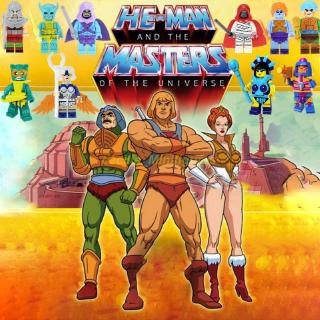 ของเล่นตัวต่อ ฟิกเกอร์ Pikachu He-Man and the Masters of the Universe ของขวัญวันเกิด