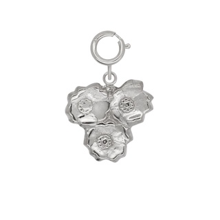 A.CEMI Forget Me Not Charm จี้เงินแท้ ชุบทอง 18K โรสโกลว์