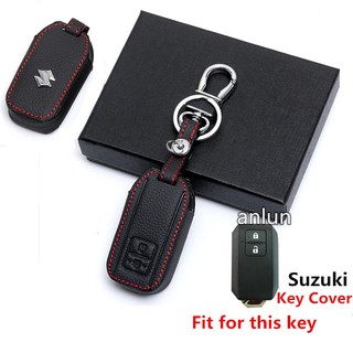 【Ready stock】ซองหนังกุญแจรถยนต์ 2 ปุ่มสําหรับ For Suzuki Swift 2018-2019 XL7 Ciaz Ertiga Celerio smart key