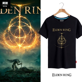 เสื้อผ้าผชเสื้อยืดแขนสั้น ผ้าฝ้ายแท้ ทรงหลวม พิมพ์ลาย Alden Law Ring Old Man Game Merchandise แฟชั่นสําหรับผู้ชายS-5XL