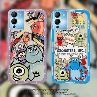 For Infinix NOTE 12 G96 เคสโทรศัพท์ 2022 New Fashion TPU Silicone Soft Case Transparent Cute Cartoon Monster Shockproof Cover เคส Infinix NOTE12