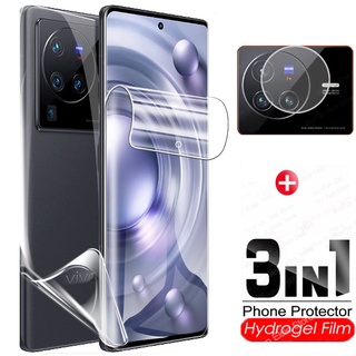 3 in 1 Hydrogel Film For vivo X80 Pro Screen Protector Back Film For vivo x80 x70 x60 x50 pro Safety Film Not Glass