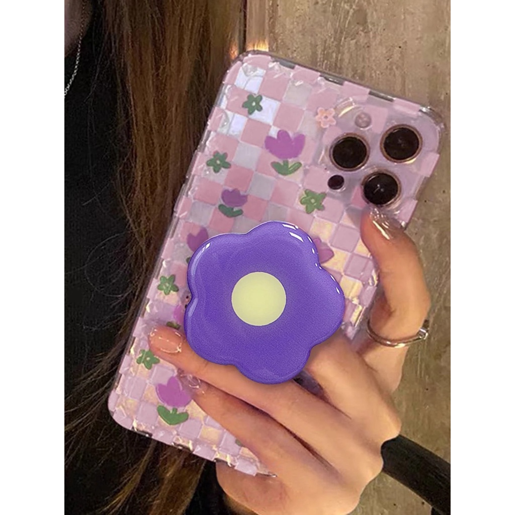 เคสโทรศัพท์ไอโฟน-iphone-ลาย-ดอกไม้-พร้อม-ตัวช่วยถือสมาร์ทโฟน