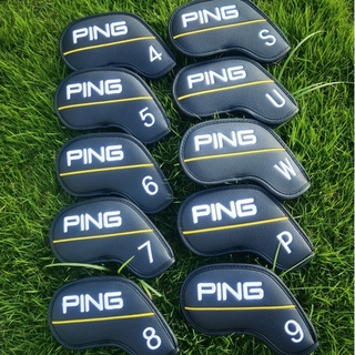 ภาพขนาดย่อของสินค้าผ้าคลุมไม้กอล์ฟ PING Golf Club Headgear Iron Cap Cover Protective Case Unisex ผ้าคลุมไม้กอล์ฟ PING