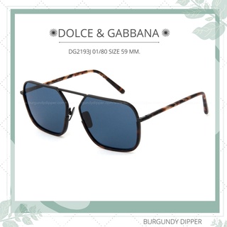 แว่นกันแดด DOLCE & GABBANA รุ่น DG2193J 01/80 Size 59 MM.