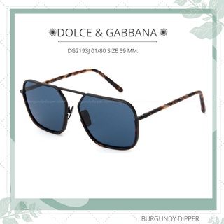 แว่นกันแดด DOLCE &amp; GABBANA รุ่น DG2193J 01/80 Size 59 MM.