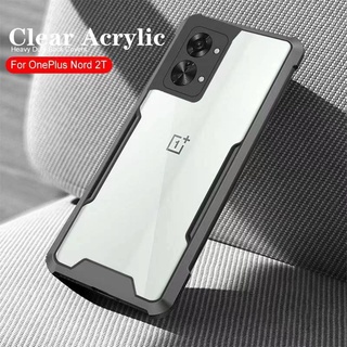 OnePlus Nord 2T(พร้อมส่งในไทย)เคสกันกระแทกขอบสีหลังใสOnePlus 10T/OnePlus Ace Pro/OnePlus 10R 5G/OnePlus Nord 2T