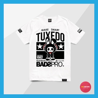 Just Say Bad ® เสื้อยืด รุ่น Tux สีขาว ดำ เสื้อยืดผู้ชาย แขนสั้น M L XL 2XL