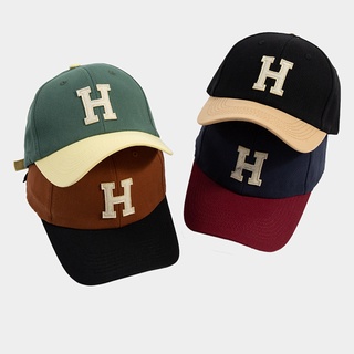 หมวกแก๊ป ปักลายตัวอักษร H สําหรับผู้ชาย และผู้หญิง