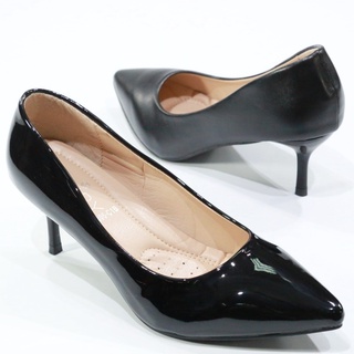 สินค้า รองเท้า 9696 รองเท้าผู้หญิง รองเท้าคัชชู หัวแหลม ส้นสูง รองเท้าคัชชูสีดำ รองเท้าส้นสูง 2.5 นิ้ว FAIRY