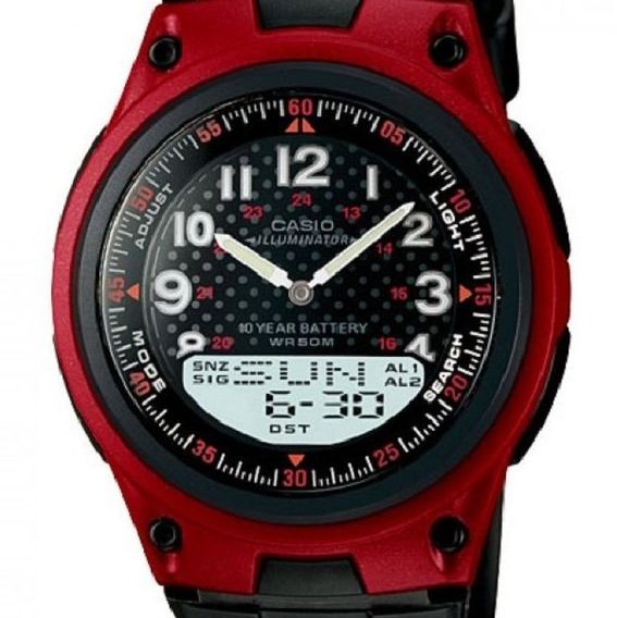 นาฬิกาข้อมือผู้ชาย-สายเรซิน-รุ่น-aw-80-4bvdf-สีดำ-แดง