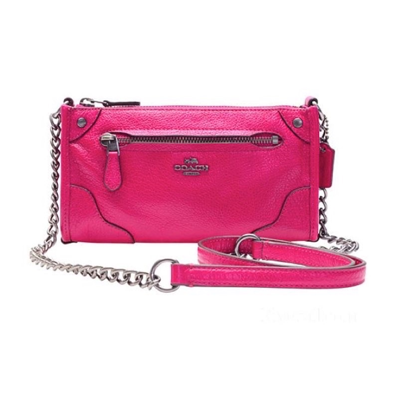 coach-f52646-mickie-ของแท้สีชมพู-ส่งต่อกระเป๋าโค้ชแท้