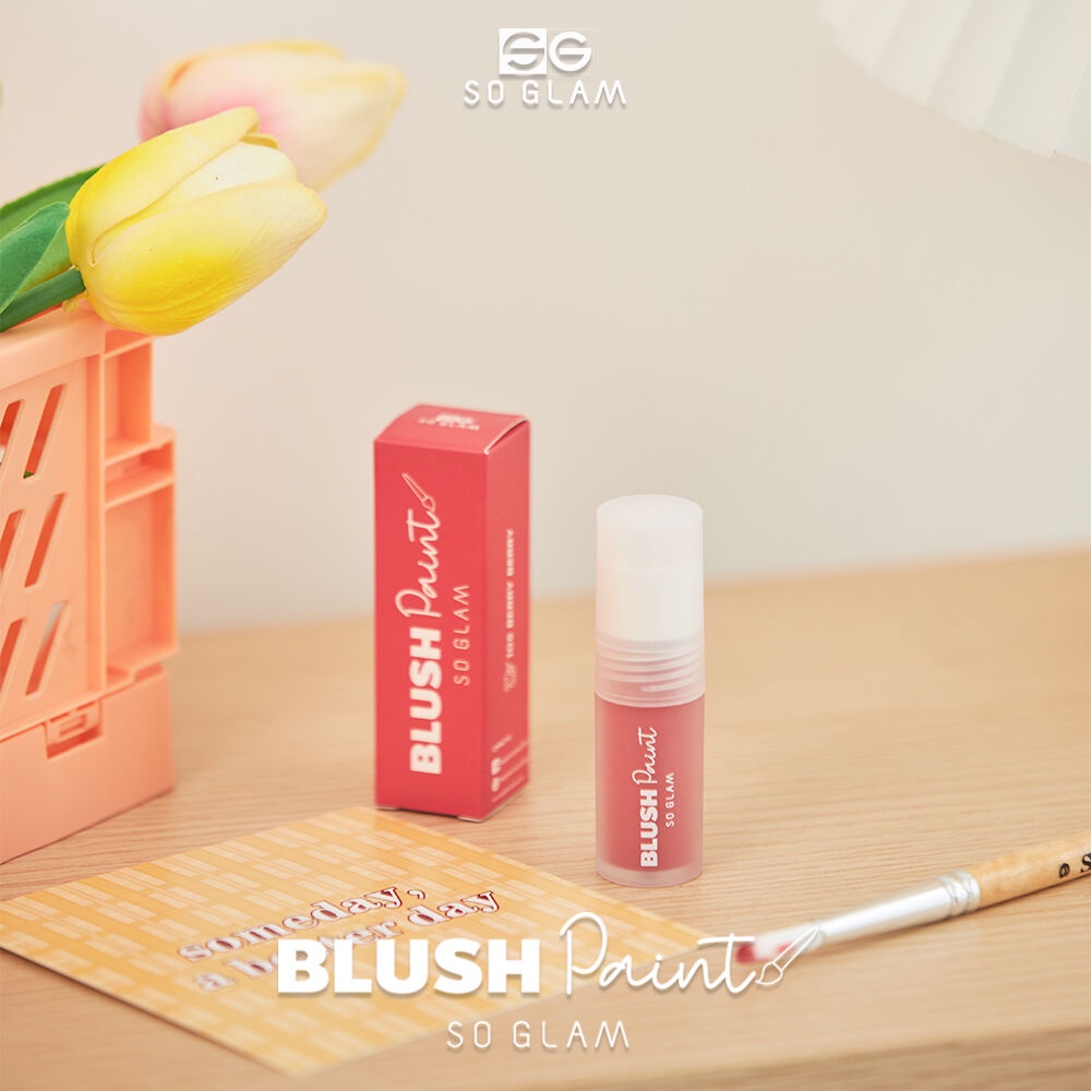 รายละเอียดเพิ่มเติมเกี่ยวกับ So Glam Blush Paint 3g 105 Berry Berry.