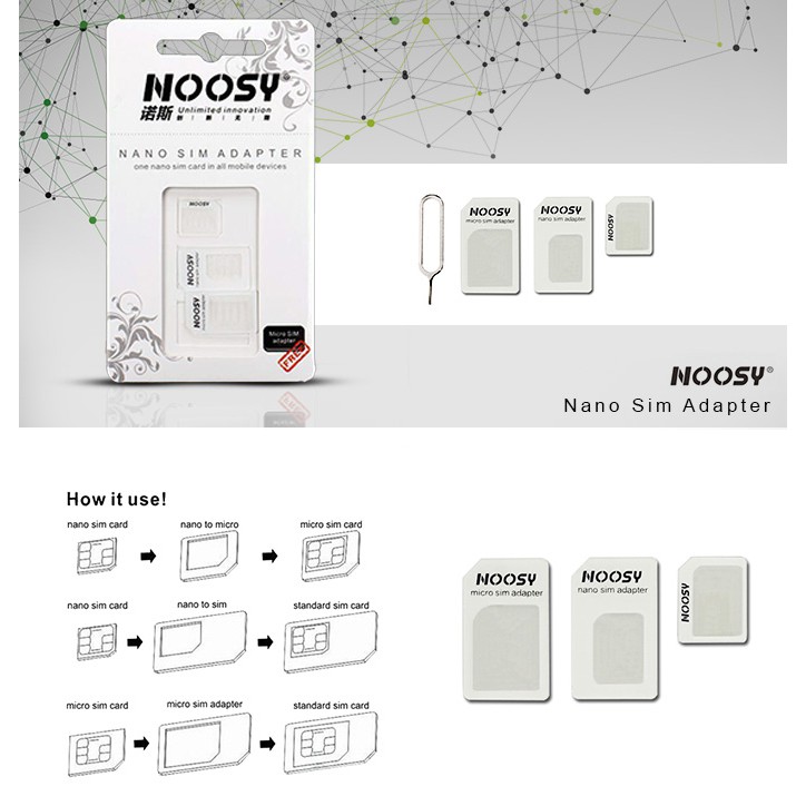 ภาพสินค้าMUISUNGSHOP Nano Sim Adapter ชุดแปลงนาโนซิมการ์ด + เข็มจิ้มถาดซิม ถาดซิม นาโนซิม ซิมการ์ด แปลงซิม จากร้าน muisungshop บน Shopee ภาพที่ 1