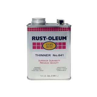 RUST-OLEUM 1/4GL #641 THINNER ทินเนอร์ RUST-OLEUM #641 1/4GL น้ำยาและตัวทำละลาย น้ำยาเฉพาะทาง วัสดุก่อสร้าง RUST-OLEUM 1