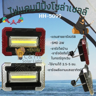 ไฟแคมป์ปิ้ง  โคมไฟเต้นท์ ทรงสี่เหลี่ยม ไฟสปอร์ตไลท์ LED ปรับระดับได้ 2ระดับ แข็งแรง ทนทาน ชาร์จมือถือได้ในกรณีฉุกเฉิน