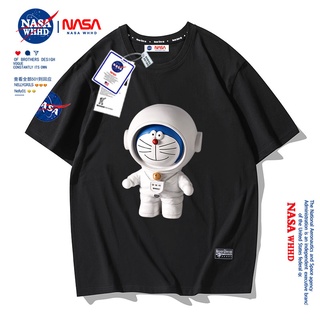 【NEW】เสื้อยืดแขนสั้น ผ้าฝ้าย พิมพ์ลายการ์ตูนแมว Nasa สําหรับผู้ชาย และผู้หญิง